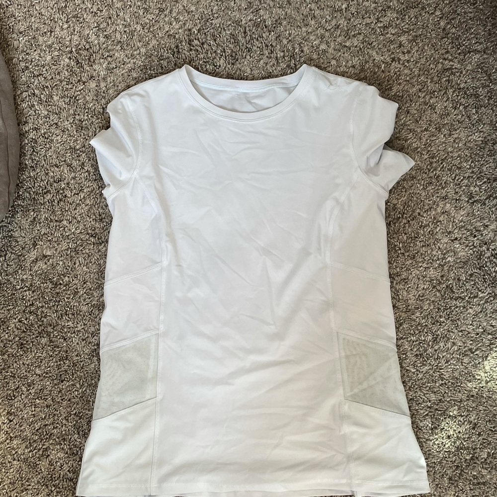 Lululemon Light Blue Mesh Athletic Top